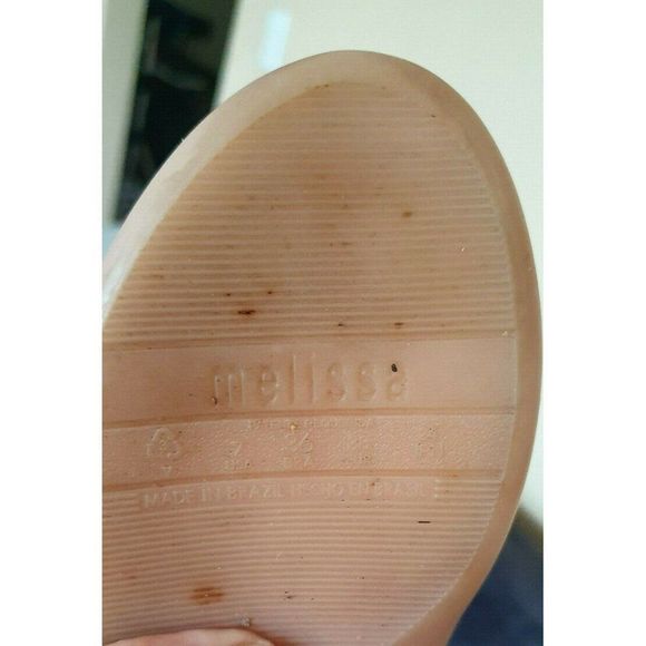 Women's Melissa Divine + Pedro Lourenco Jelly Flats Clear Yellow Size 7 $175 - Picture 6 of 6